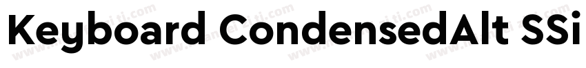 Keyboard CondensedAlt SSi Bold Condensed Alternate字体转换